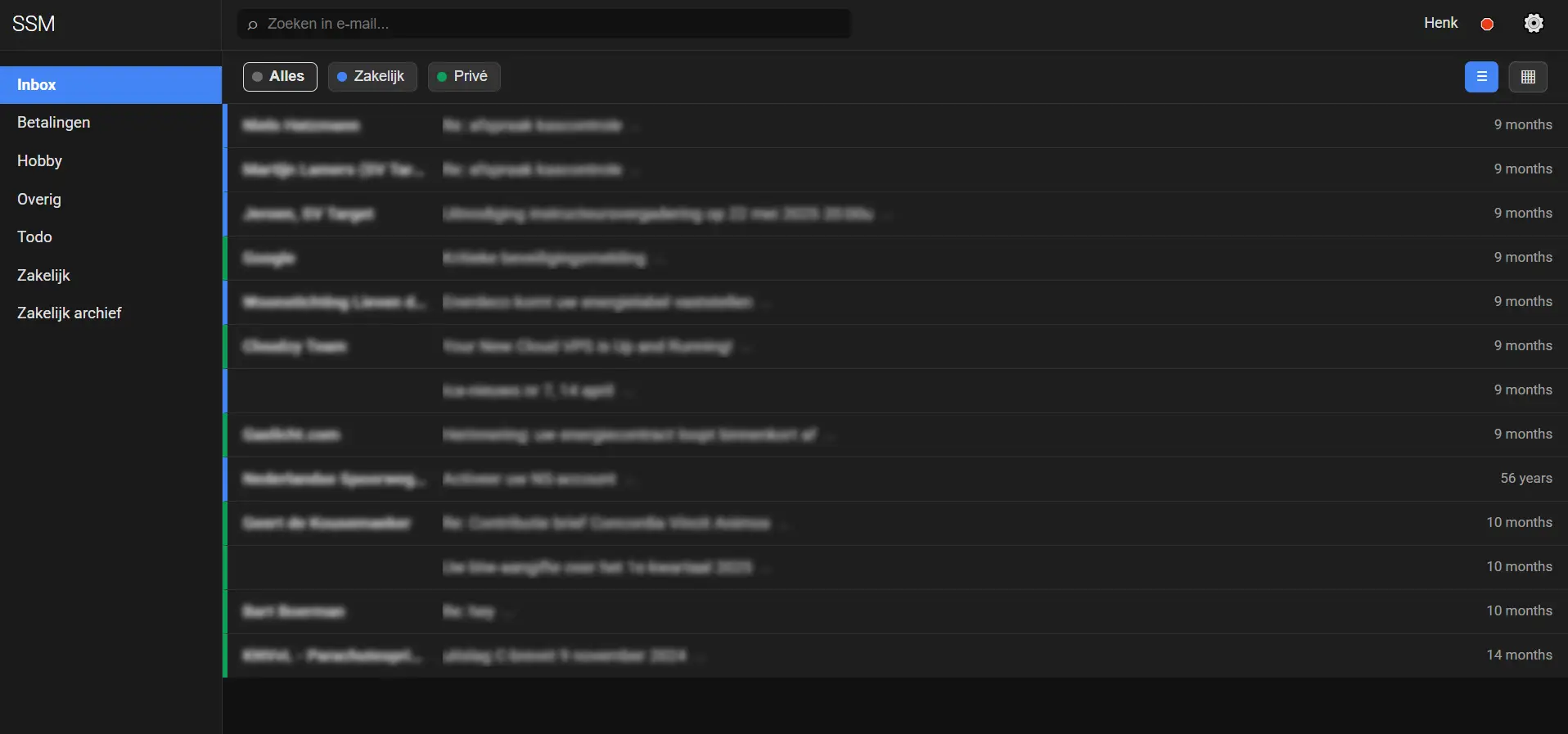 ServiceSupportMe: inbox en ticketoverzicht met statussen en prioriteiten